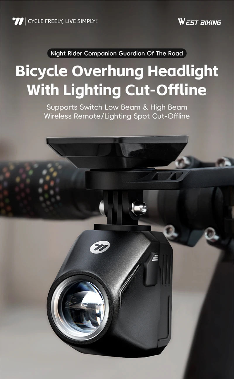 CowLost | sporting-goods-west-biking-1600-lumen-waterproof-wireless-remote-bike-headlight |7