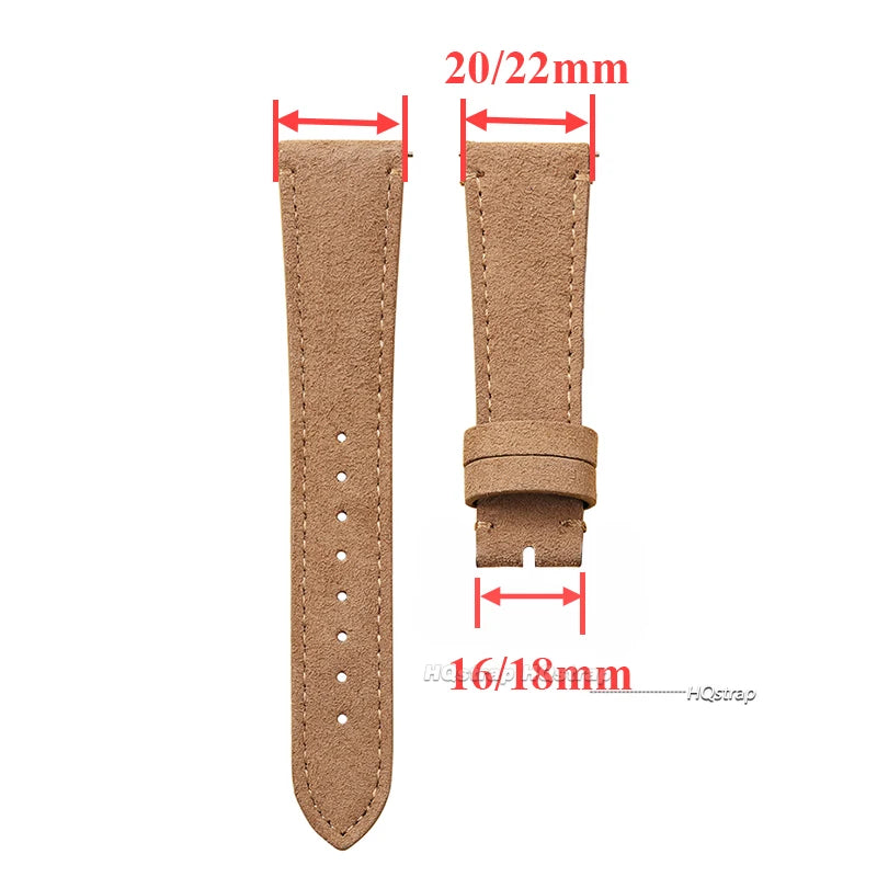 CowLost | product_id-vintage-brown-suede-leather-quick-release-watch-strap-20mm-22mm-unisex |8
