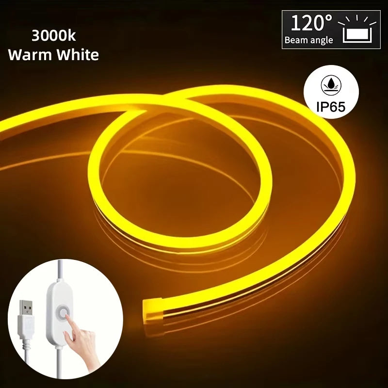 CowLost | light-ropes-strings-product_id-usb-waterproof-flexible-neon-lamp-touch-sensor-dimmable-led-strip-light-for-bedroom-decor |15
