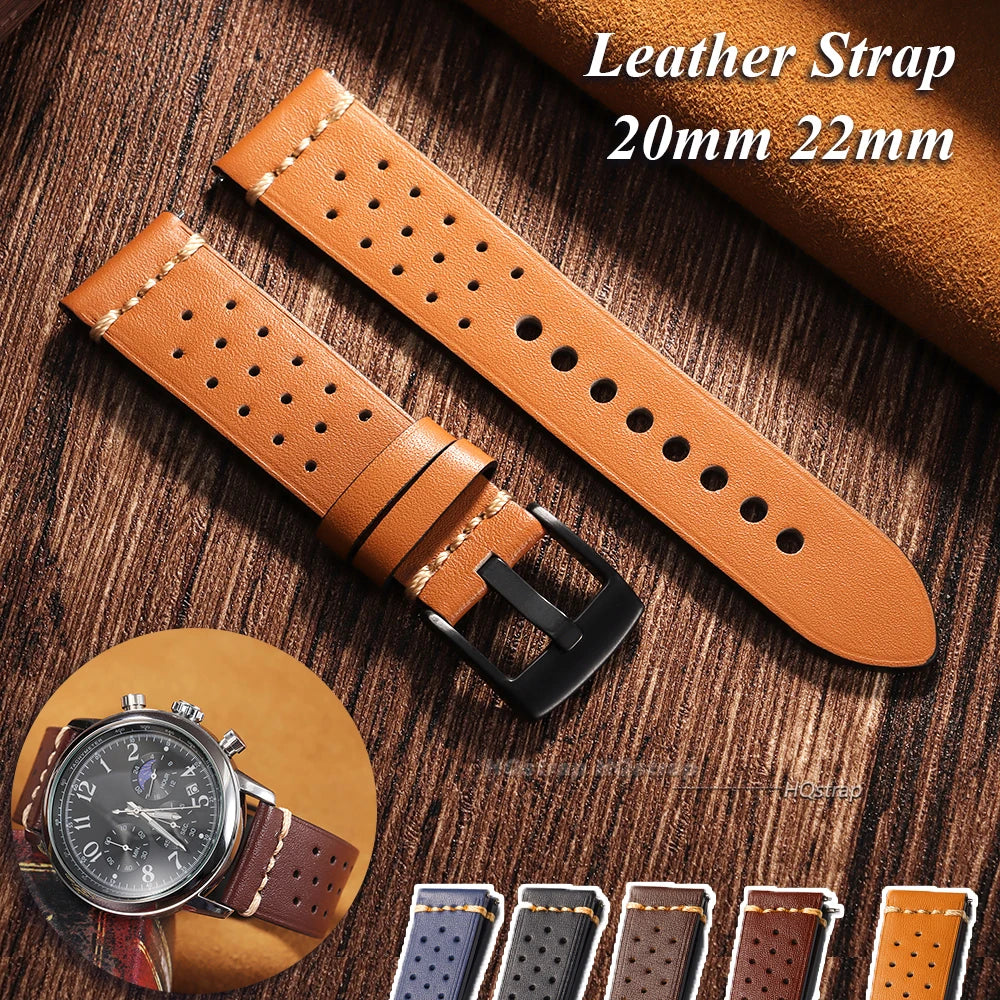 CowLost | bracelets-product_id-handmade-breathable-leather-watch-band-20mm-22mm-cowhide-vintage-for-samsung-galaxy-quick-release-strap |7