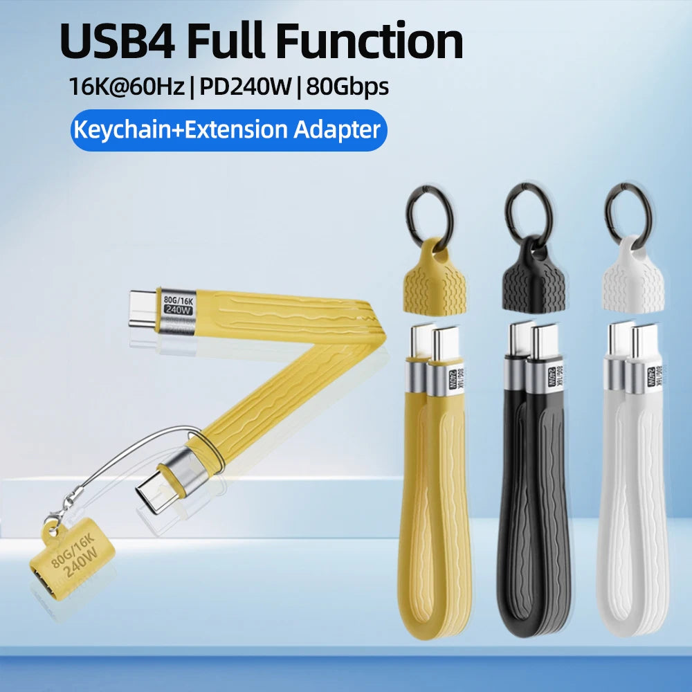 CowLost | product_id-keychain-usb4-gen4-240w-80gbps-usb-c-to-usb-c-fast-charging-data-cable |1