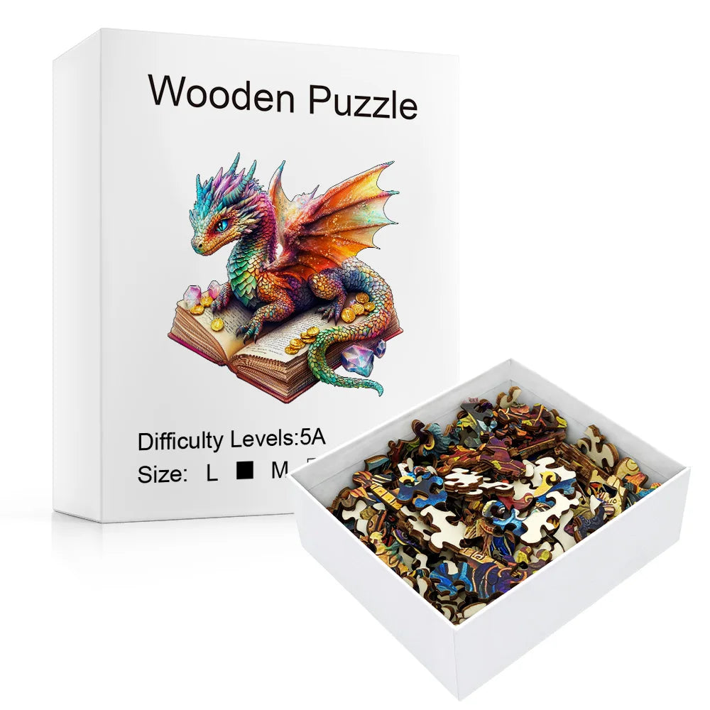 CowLost | product_id-dragon-wooden-jigsaw-puzzle-irregular-animal-shape-brain-game-stress-relief-gift-for-adults |5