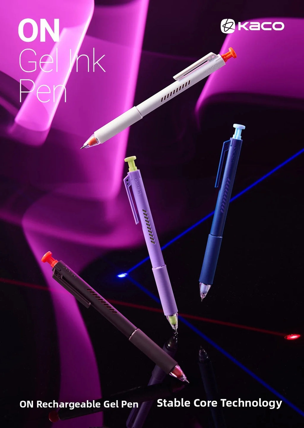 CowLost | product_id-kaco-on-zero-0-5mm-black-retractable-refillable-gel-pen-smooth-writing |7