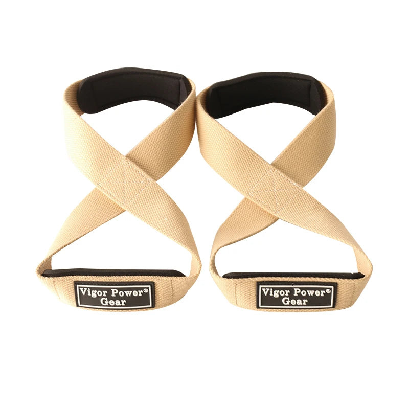CowLost | sporting-goods-power-grip-powerlifting-figure-8-gym-wrist-straps-cross-training |21