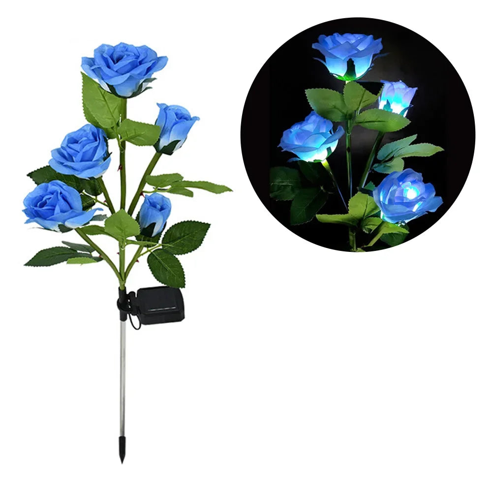 CowLost | product_id-ggbingo-solar-5-head-rose-flower-garden-lights-for-outdoor-yard-patio |12