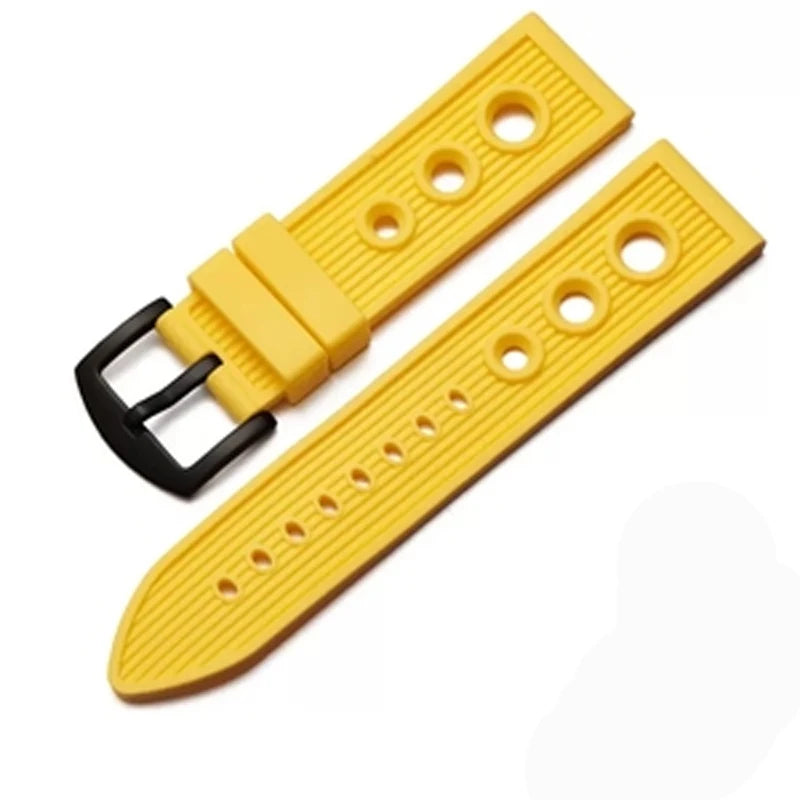 CowLost | product_id-22mm-waterproof-breathable-silicone-wrist-strap-for-rolex-and-seiko-watches |9