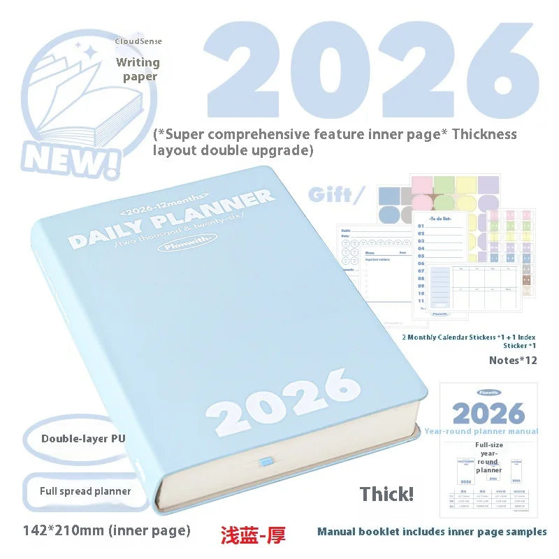 CowLost | product_id-planwith-2026-a5-planner-daily-weekly-monthly-agenda-notebook-with-multi-color-hard-cover |42