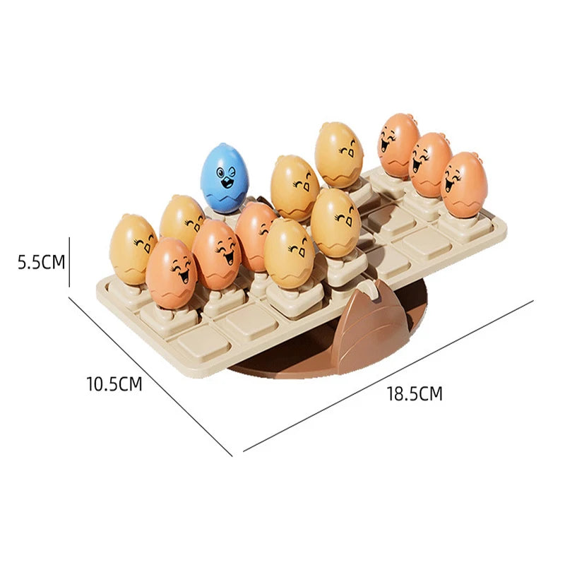 Chicken Balance Board Game Montessori Math Logic Strategy STEM Toy for Kids