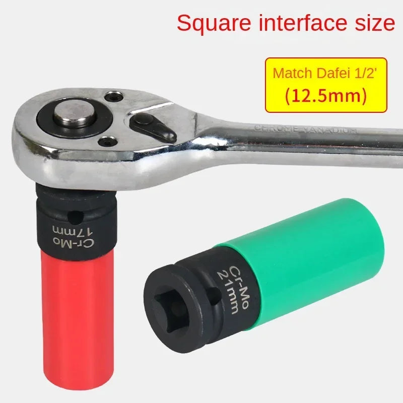 17mm 21mm Universal Wheel Lock Nut Removal Socket Wrench