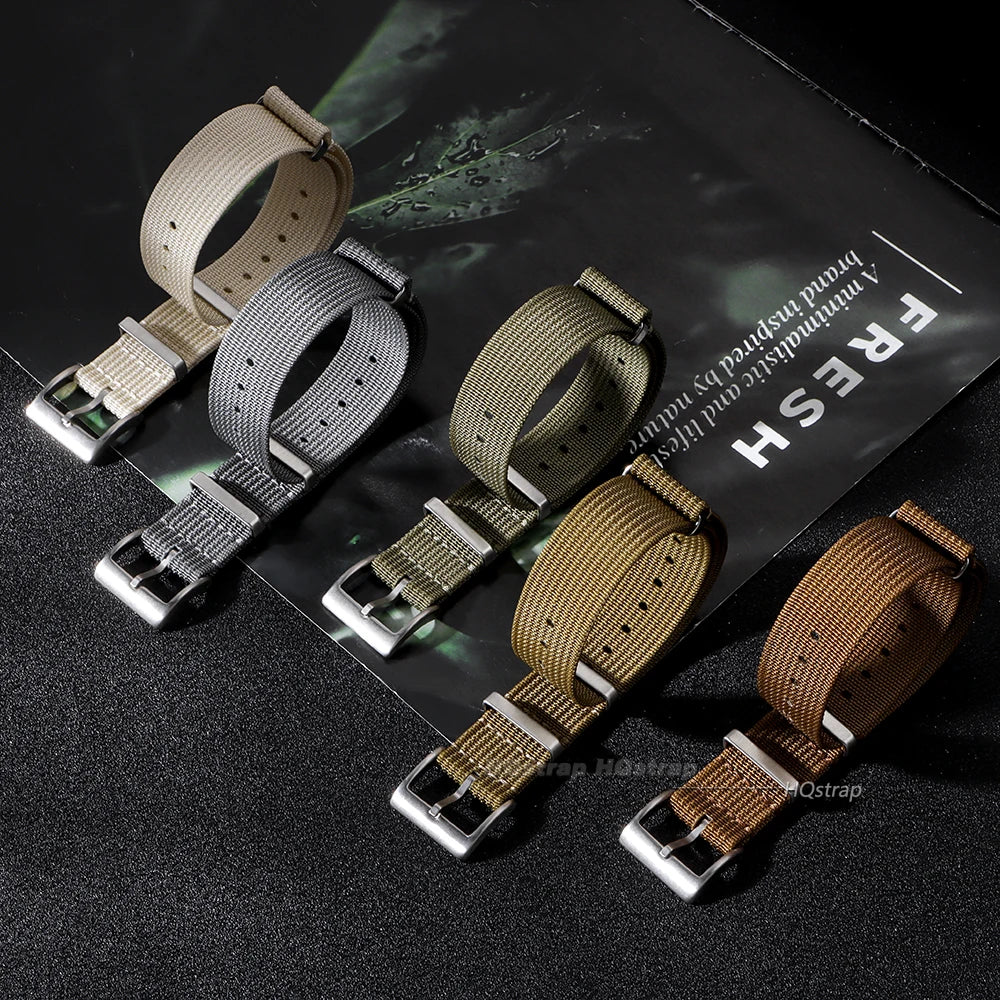 CowLost | bracelets-product_id-hqstrap-nylon-watch-strap-18mm-22mm-military-sport-replacement-band-brown-green-black |2