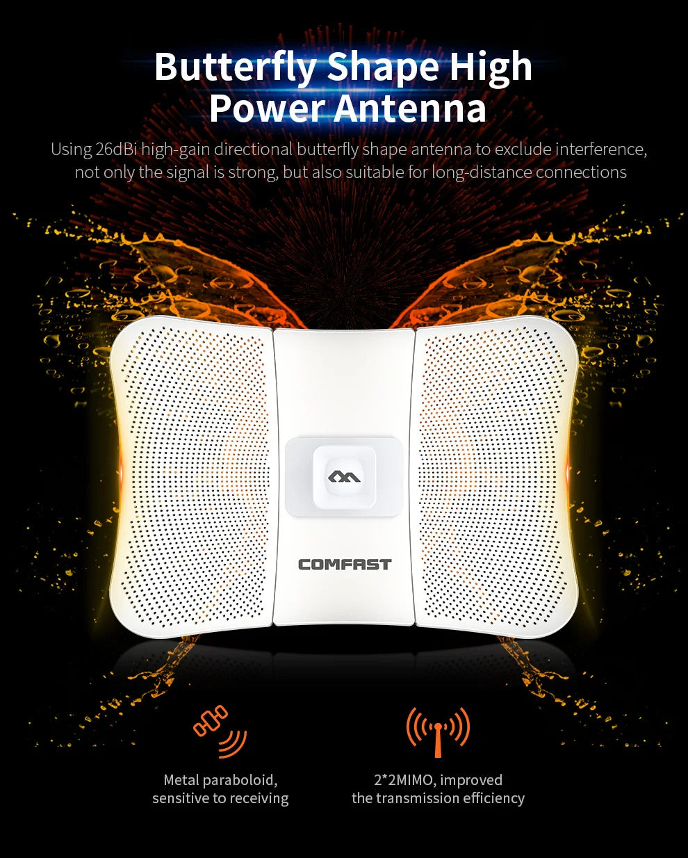 CowLost | comfast-outdoor-access-point-900mbps-long-range-cpe-5ghz-wireless-bridge |4