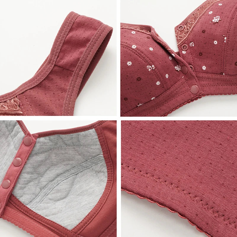 CowLost | product_id-fallsweet-5-piece-wireless-front-closure-seamless-lace-plus-size-bras-38-50bc |3