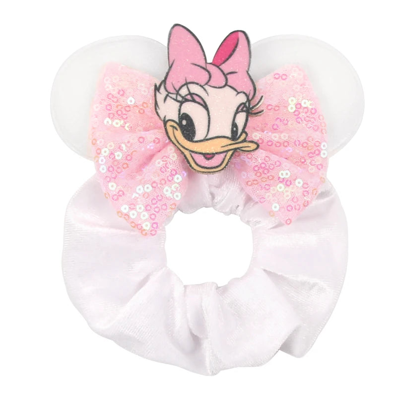 CowLost | cute-disney-castle-fireworks-balloons-hair-scrunchies-velvet-hairband-for-girls |9