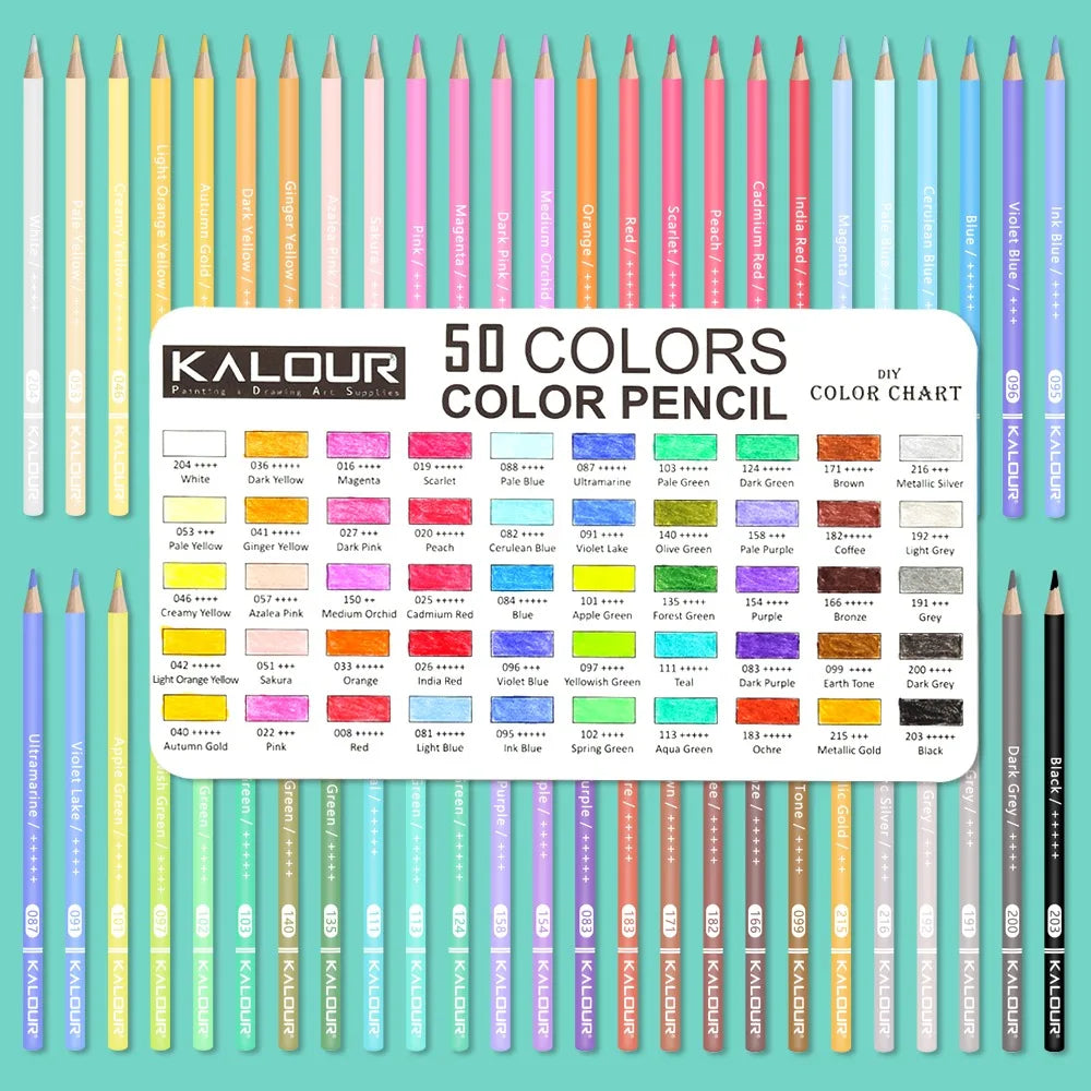 CowLost | art-pencils-product_id-kalour-oil-colored-pencils-set-50-300-pcs-professional-drawing-art-supplies |90