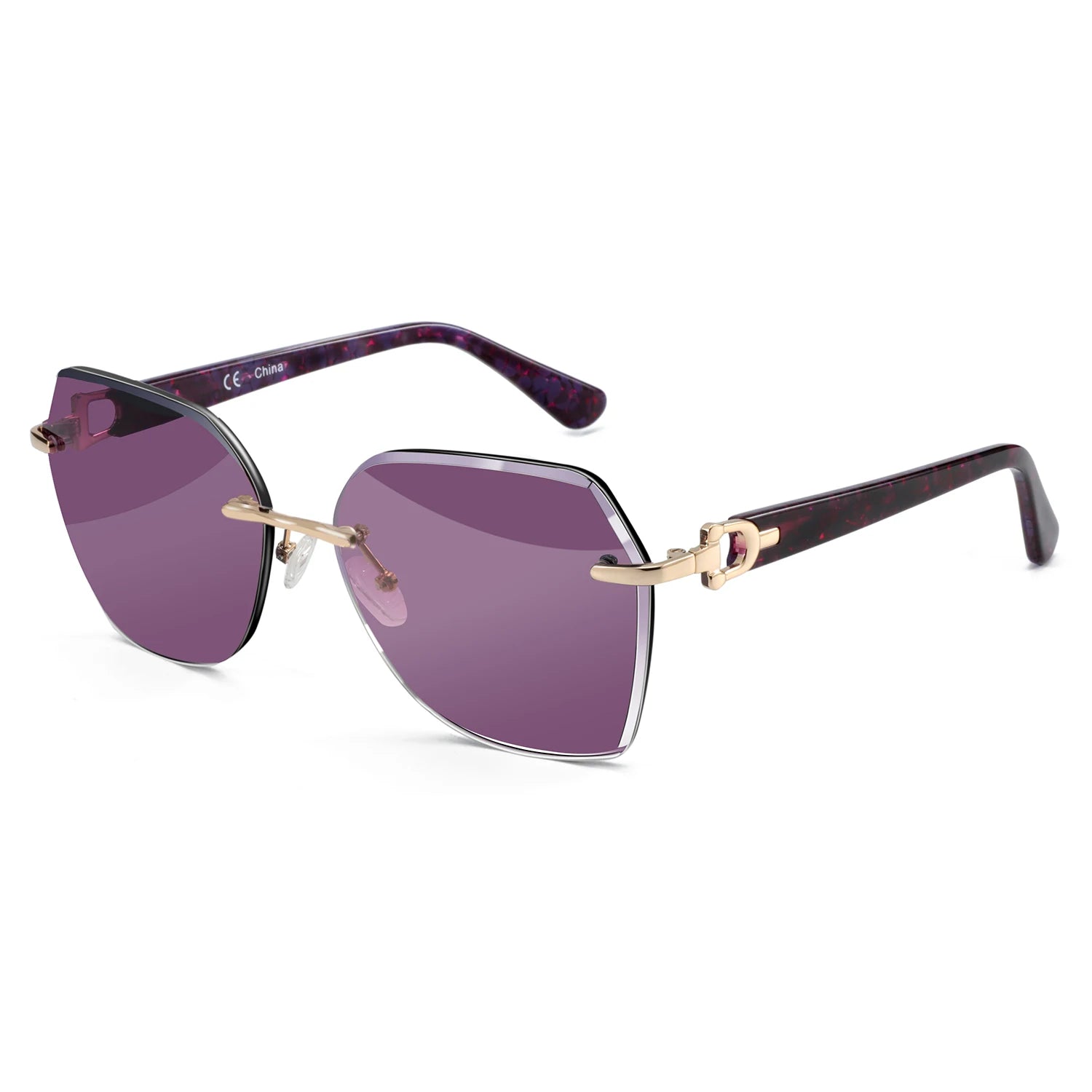 CowLost | zenottic-fashion-women-rimless-sunglasses-for-ladies-trendy-geometric-diamond-cutting-gradient-lens |21
