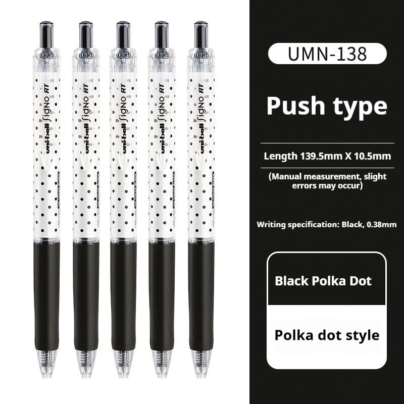 CowLost | product_id-uni-ball-signo-umn-138s-limited-polka-dot-gel-pen-0-38mm-retractable-fine-point-assorted-colors |37