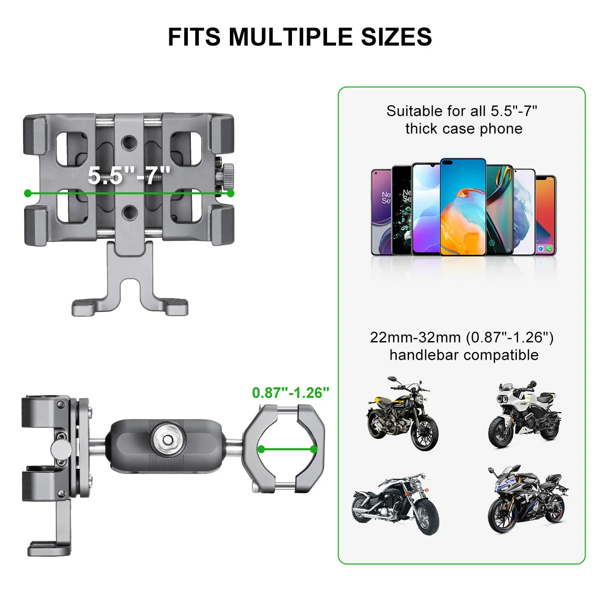 CowLost | product_id-fanaue-motorcycle-phone-holder-with-vibration-dampener-for-atv-utv-scooter-handlebar-gps |5