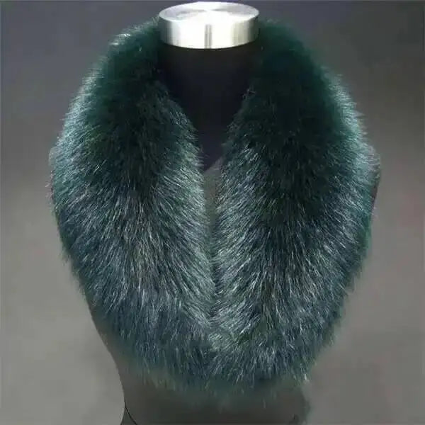 CowLost | natural-color-raccoon-fox-collar-scarf |13