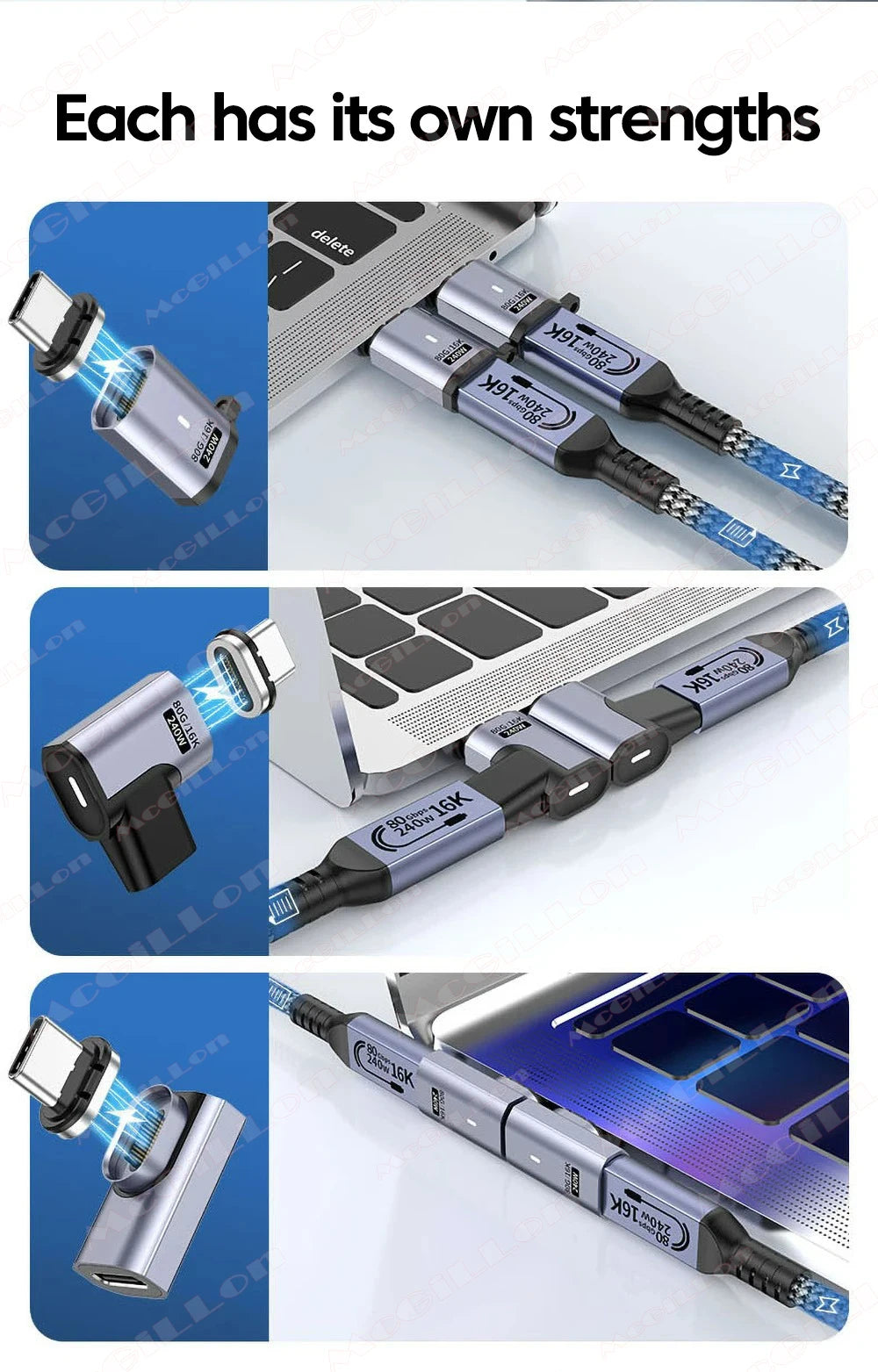 CowLost | product_id-pd-240w-usb4-0-80gbps-thunderbolt-5-magnetic-type-c-to-usb-c-fast-charge-otg-cable-16k-60hz |16
