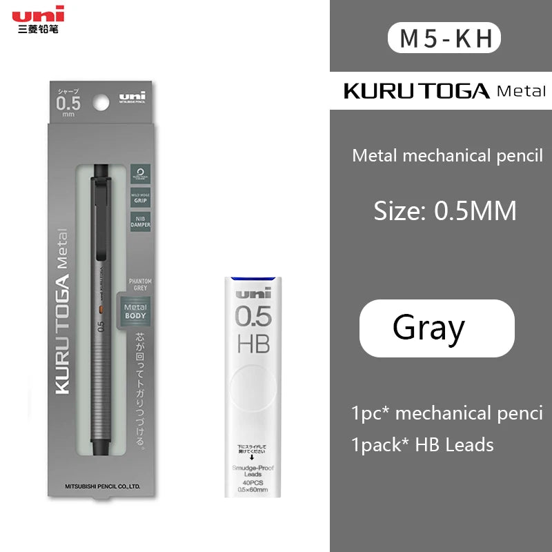 CowLost | product_id-uni-m5-kh-metal-mechanical-pencil-0-5mm-kuru-toga-rotating-lead-core-no-breakage |23