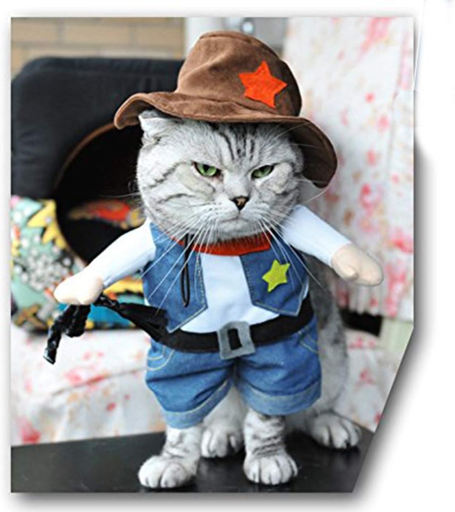 CowLost | activewear-pants-funny-pet-dog-and-cat-cowboy-costume |9