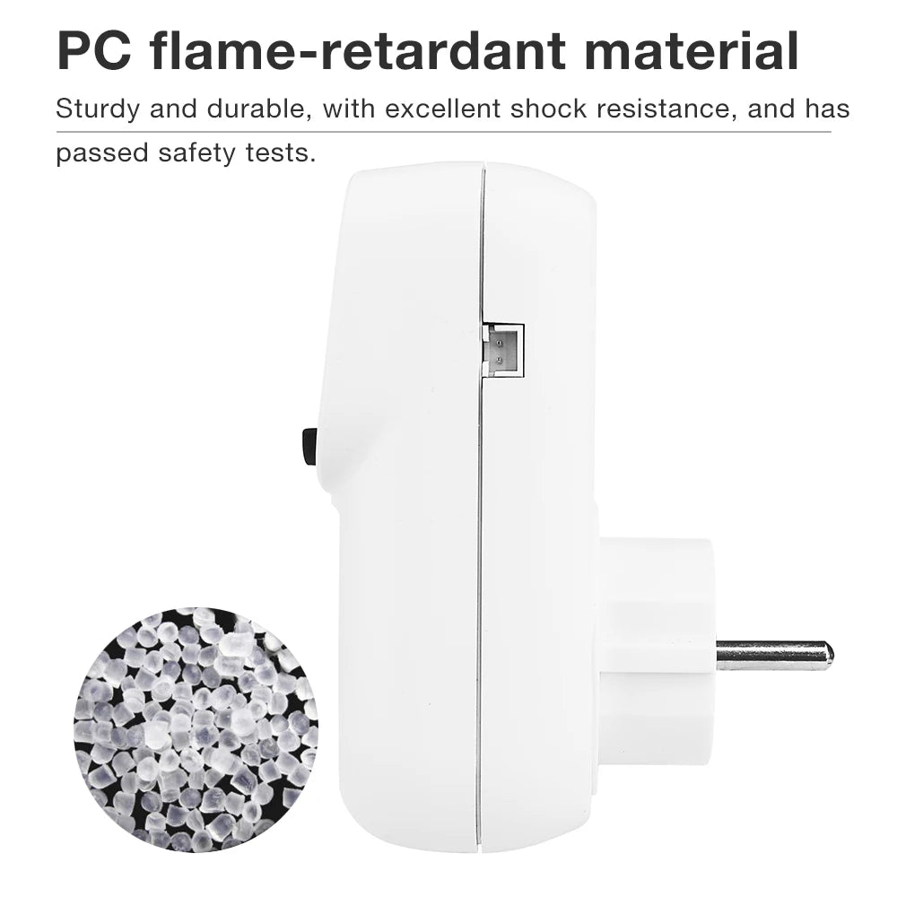 JUANJUAN Tuya Smart WiFi Digital Temperature Controller Socket AC110-240V Thermostat Outlet Heating Cooling Regulator