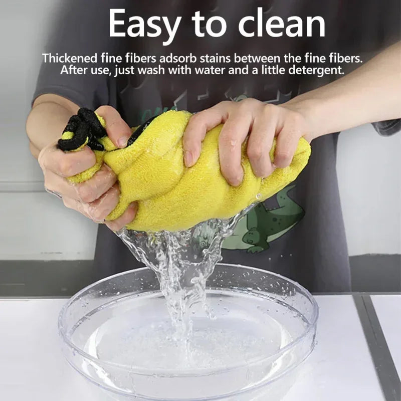 CowLost | shop-towels-general-purpose-cleaning-cloths-product_id-car-wash-absorbent-microfiber-cleaning-towels-thickened-yellow-30-40-60cm |2