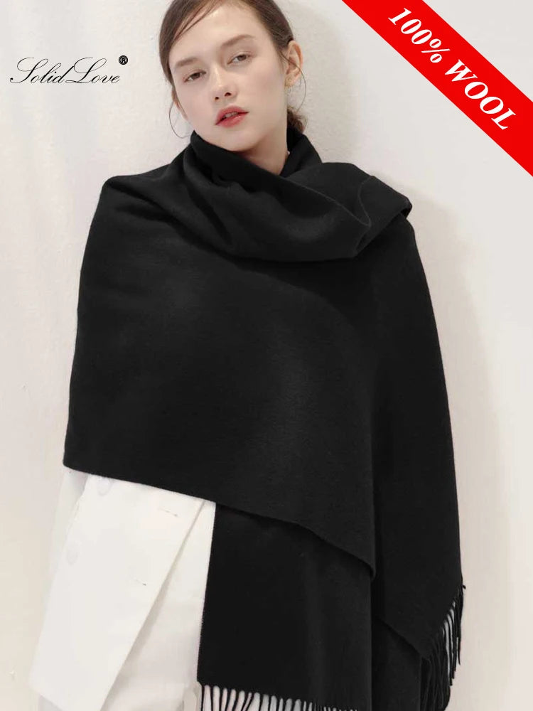 CowLost | wool-scarf-women-thick-cashmere-winter-scars |4