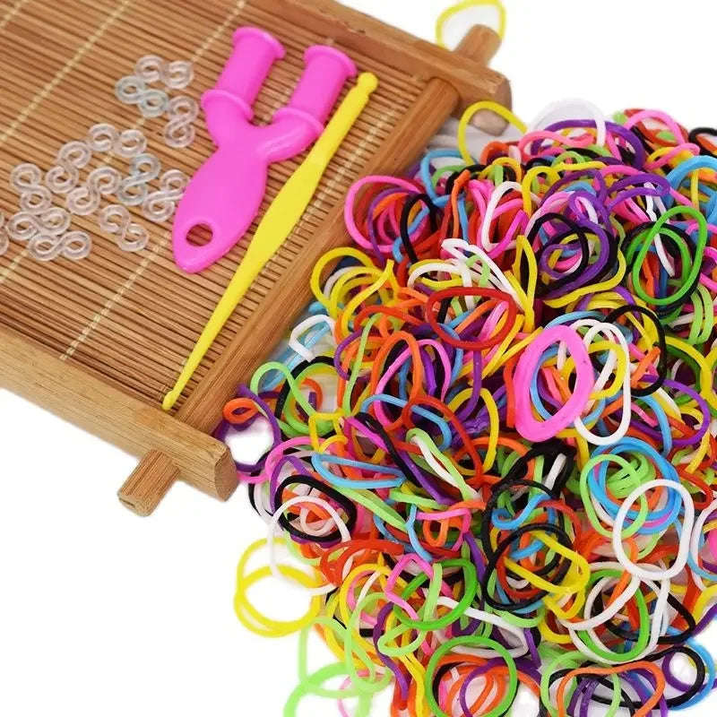DIY Rubber Band Bracelet Kit for Kids Hair Loom Refill Christmas 2024 Gift