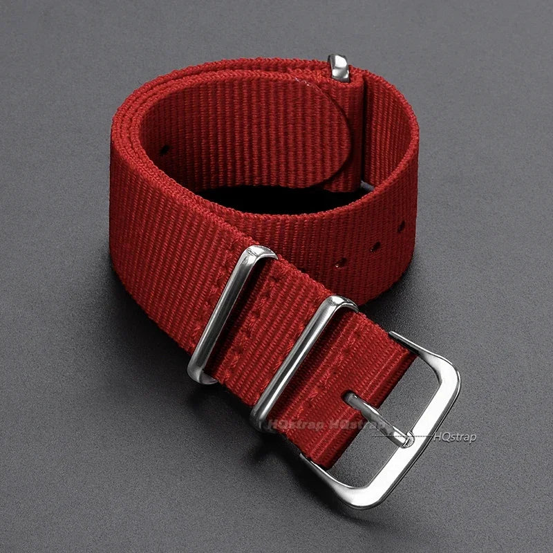 CowLost | 16mm-18mm-20mm-22mm-nylon-army-sports-band-nylon-fabric-belt-accessories-belt-buckle-bands-black-watch-strap-for-omega-for-seiko |14