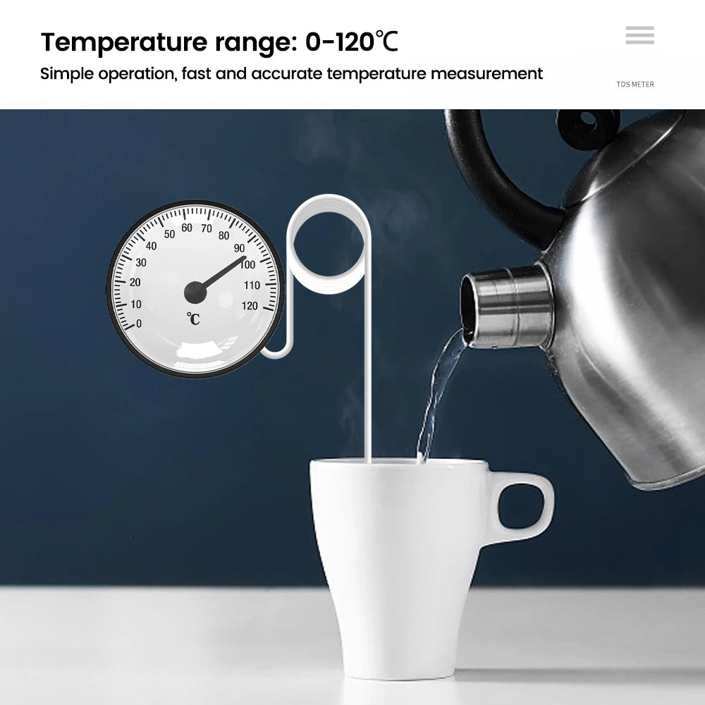Expansion Thermometer with 1.2m Probe -40~40℃/0~120℃ Embedded for Cold Chain & Hot Spring Use