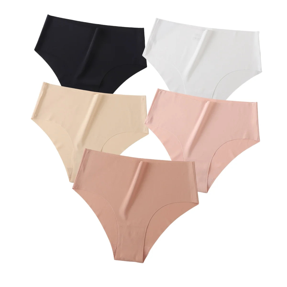 CowLost | product_id-5pcs-women-high-waist-seamless-breathable-briefs-xs-xl-pack |23