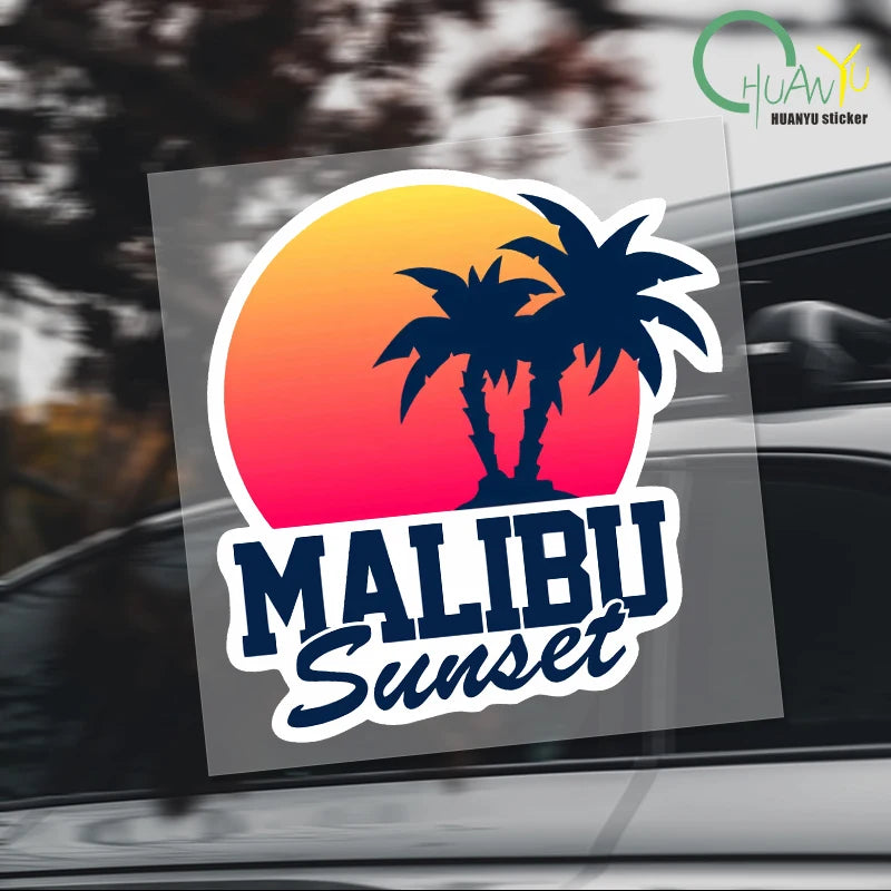 CowLost | personality-malibu-sunset-car-sticker-decal-pvc |1