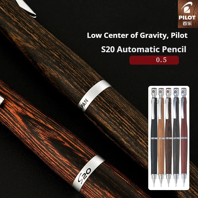 CowLost | product_id-pilot-s20-professional-mechanical-pencil-0-5mm-with-hippopotamus-wood-barrel-for-technical-drawing |1