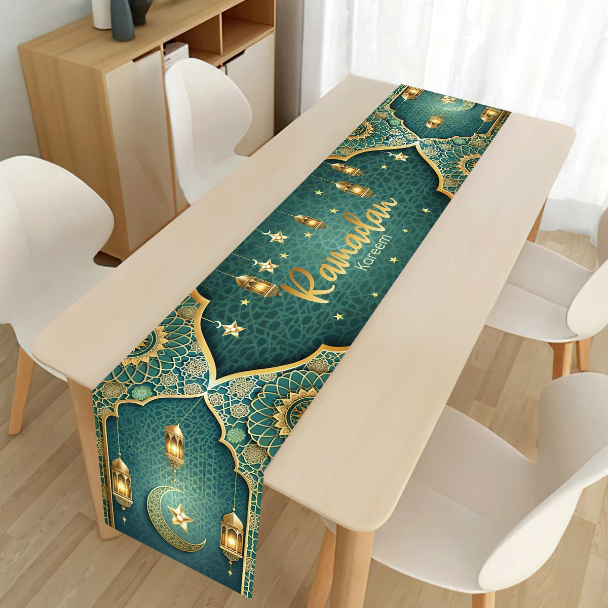 CowLost | ramadan-table-runner-eid-mubarak-decoration |4