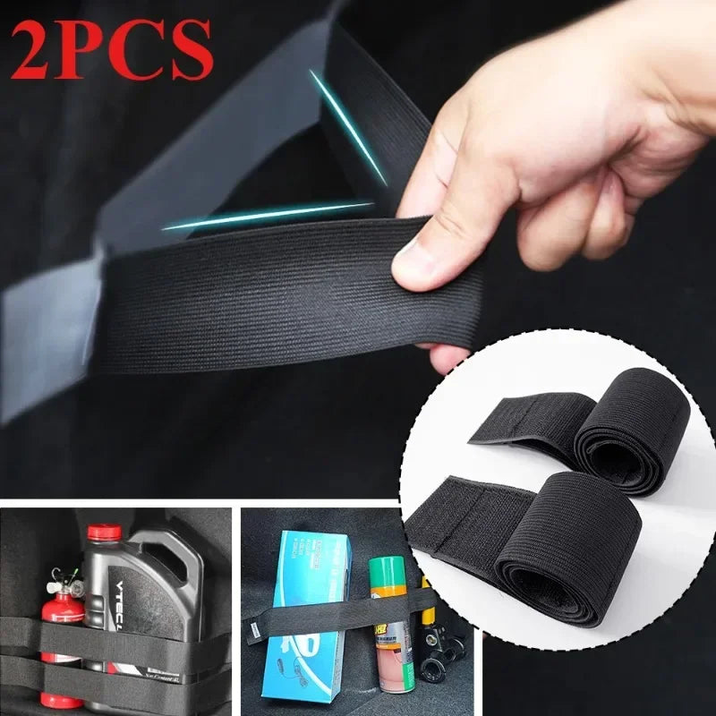 CowLost | product_id-2pcs-car-trunk-organizer-with-fire-extinguisher-strap-and-black-magic-tape-fasteners |1