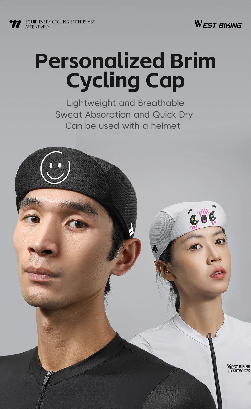 CowLost | west-biking-cycling-cap-with-brim-summer-sunscreen-quick-dry-sport-hat-bicycle-hat-balaclava-unisex-breathable-hat-bike-headwear |7