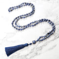 CowLost | handbags-white-dot-blue-vein-sodalite-108-beaded-mala-necklace-natural-stone |15
