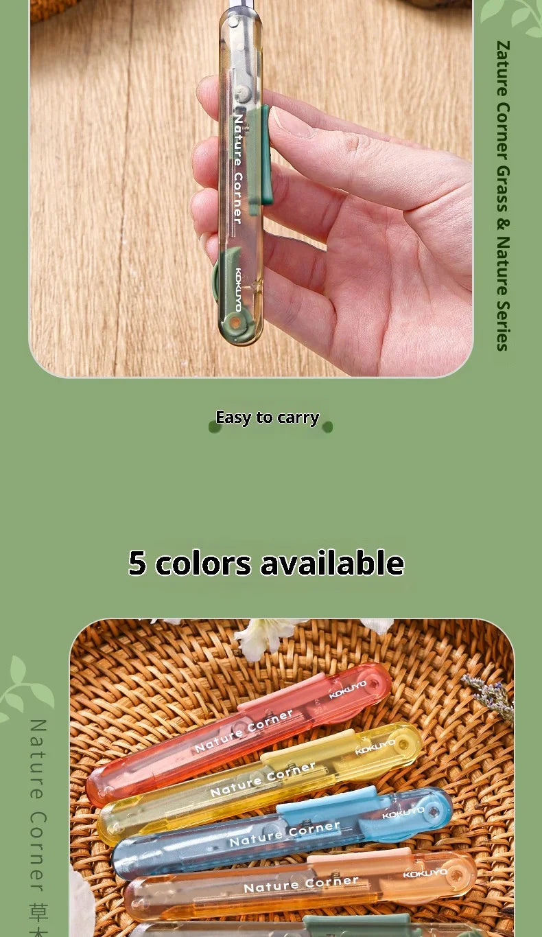 CowLost | product_id-kokuyo-nature-corner-2-in-1-transparent-scissors-and-pen-shaped-craft-knife-for-scrapbooking |9