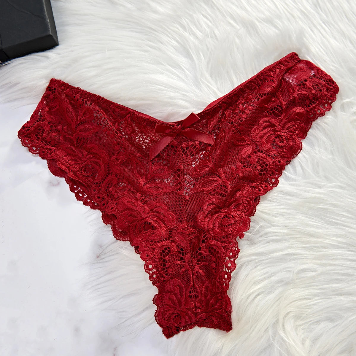 CowLost | women-nightdress-sexy-lace-chemise-bow-nightgown-sleepwear |11