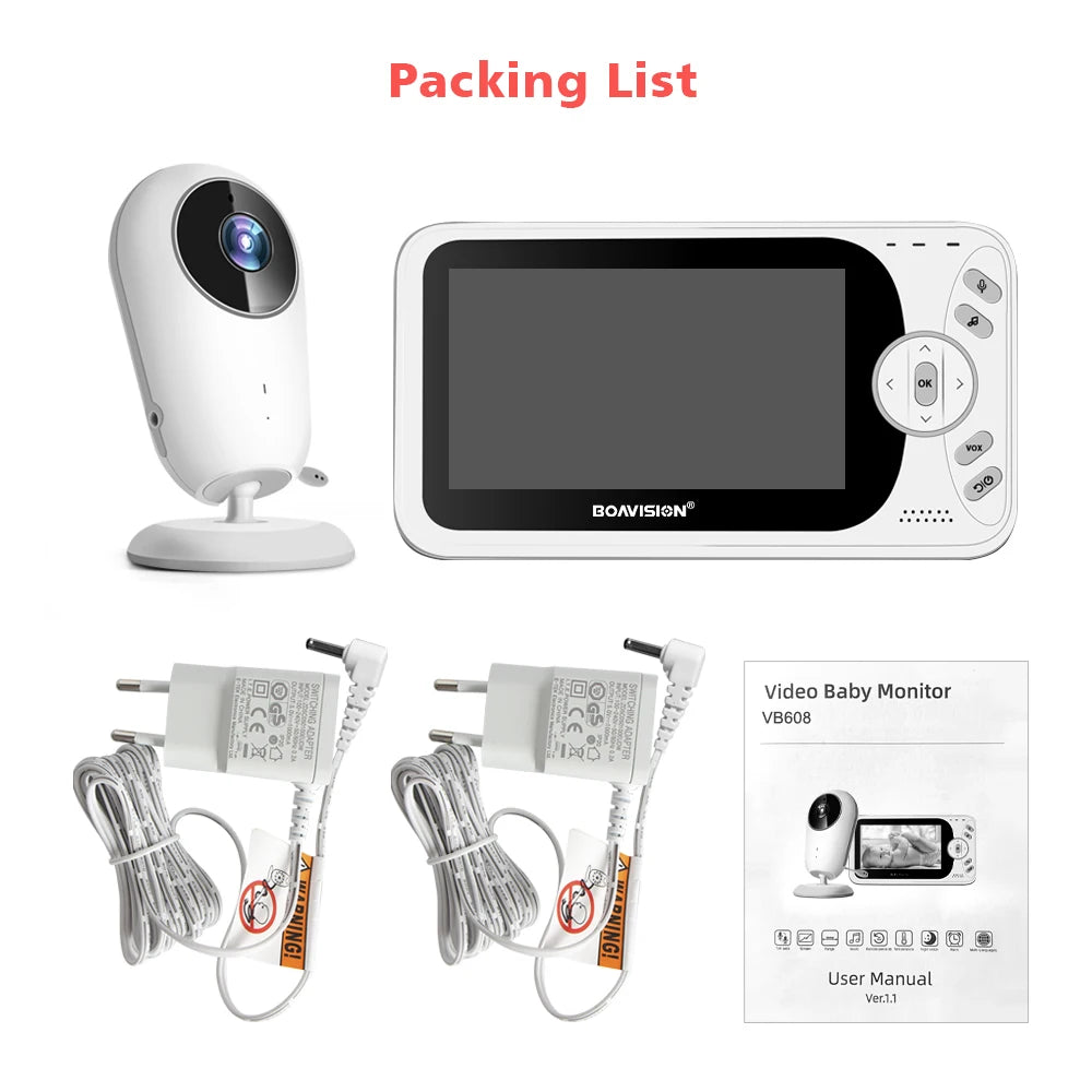 CowLost | 4-3-inch-wireless-video-baby-monitor-sitter-portable-baby-nanny-ir-led-night-vision-intercom-surveillance-security-camera-vb608 |17