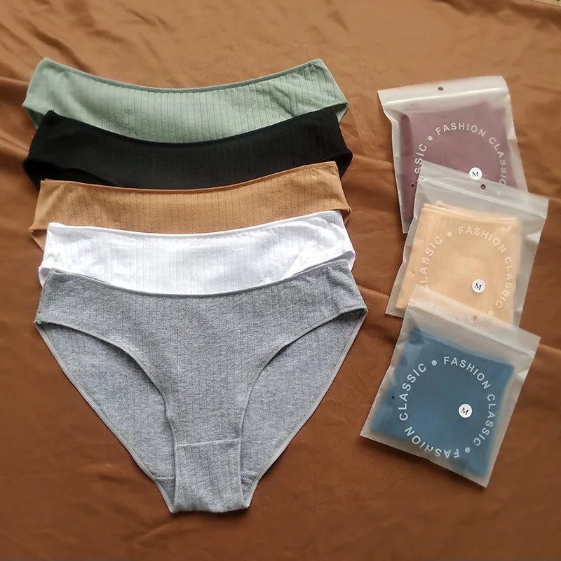 CowLost | product_id-4pcs-womens-low-rise-cotton-briefs-panties-m-xl |5