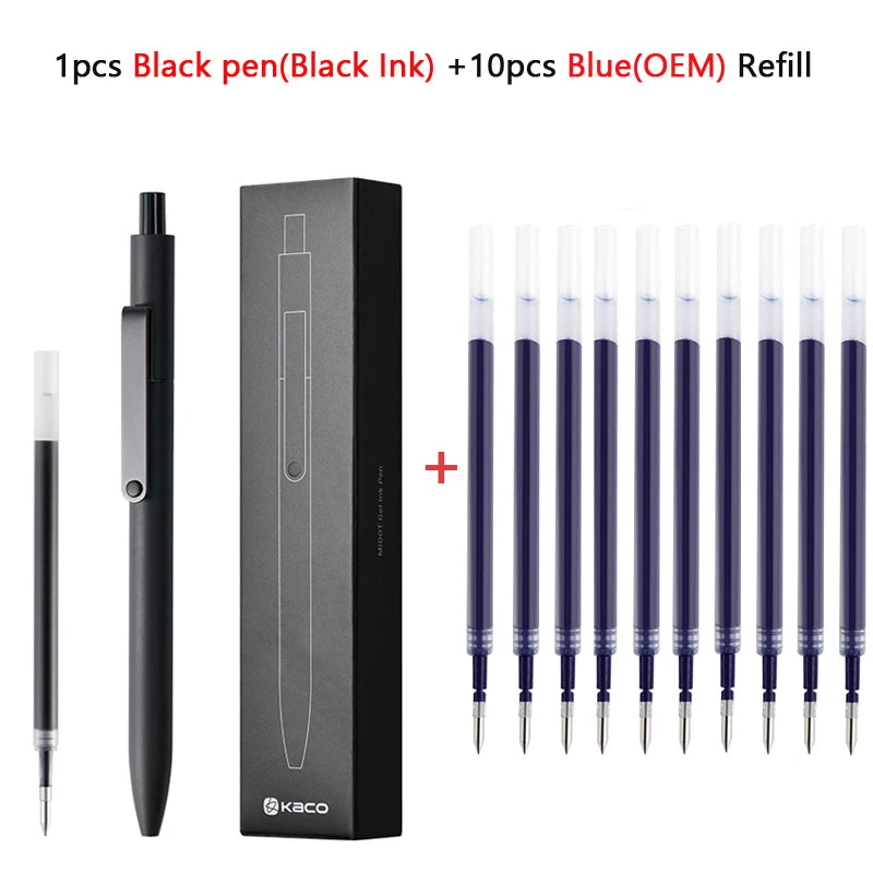 CowLost | product_id-kaco-midot-0-5mm-black-gel-ink-pen-quick-dry-metal-clip-premium-design |25