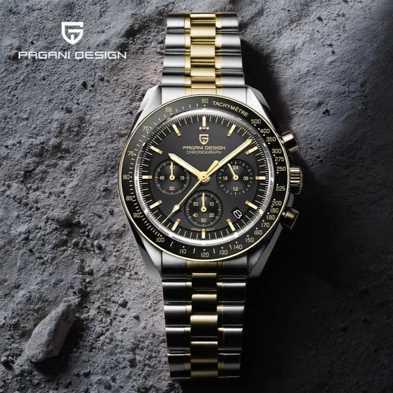 CowLost | pagani-design-2025-silver-gold-moon-luxury-quartz-watches |1