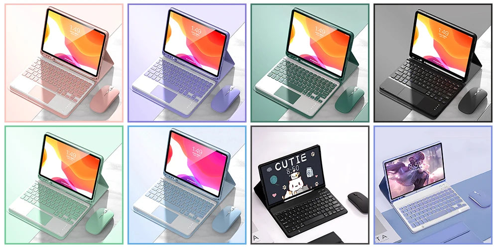 CowLost | grid-cases-tablet-sleeve-bag-7-9-12-9-inch-handbag-for-ipad-pro-samsung-xiaomi |22