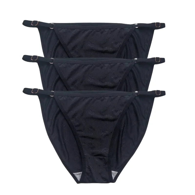 CowLost | product_id-3pcs-women-s-low-rise-ice-silk-brazilian-briefs-s-xl-solid-colors |17