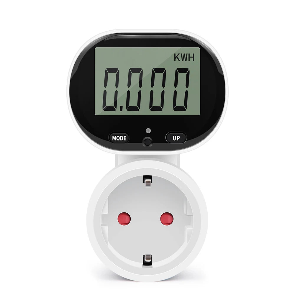 Digital LCD Energy Meter 230V Electric Wattmeter 0.00-9999.9 KWH Power Consumption Monitor