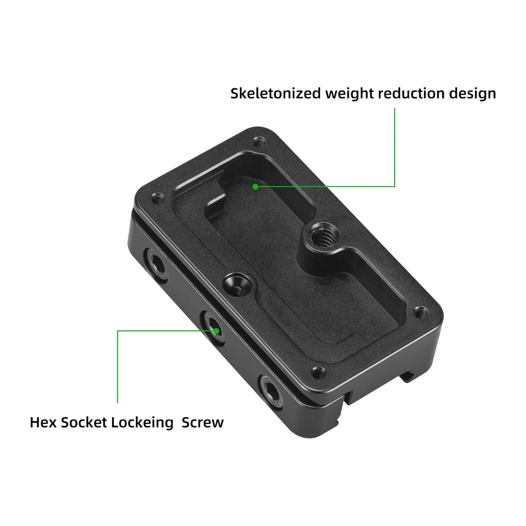 CowLost | product_id-fanaue-150mm-cnc-aluminum-picatinny-arca-swiss-rail-plate-with-anti-slip-slot-tripod-adapter |7