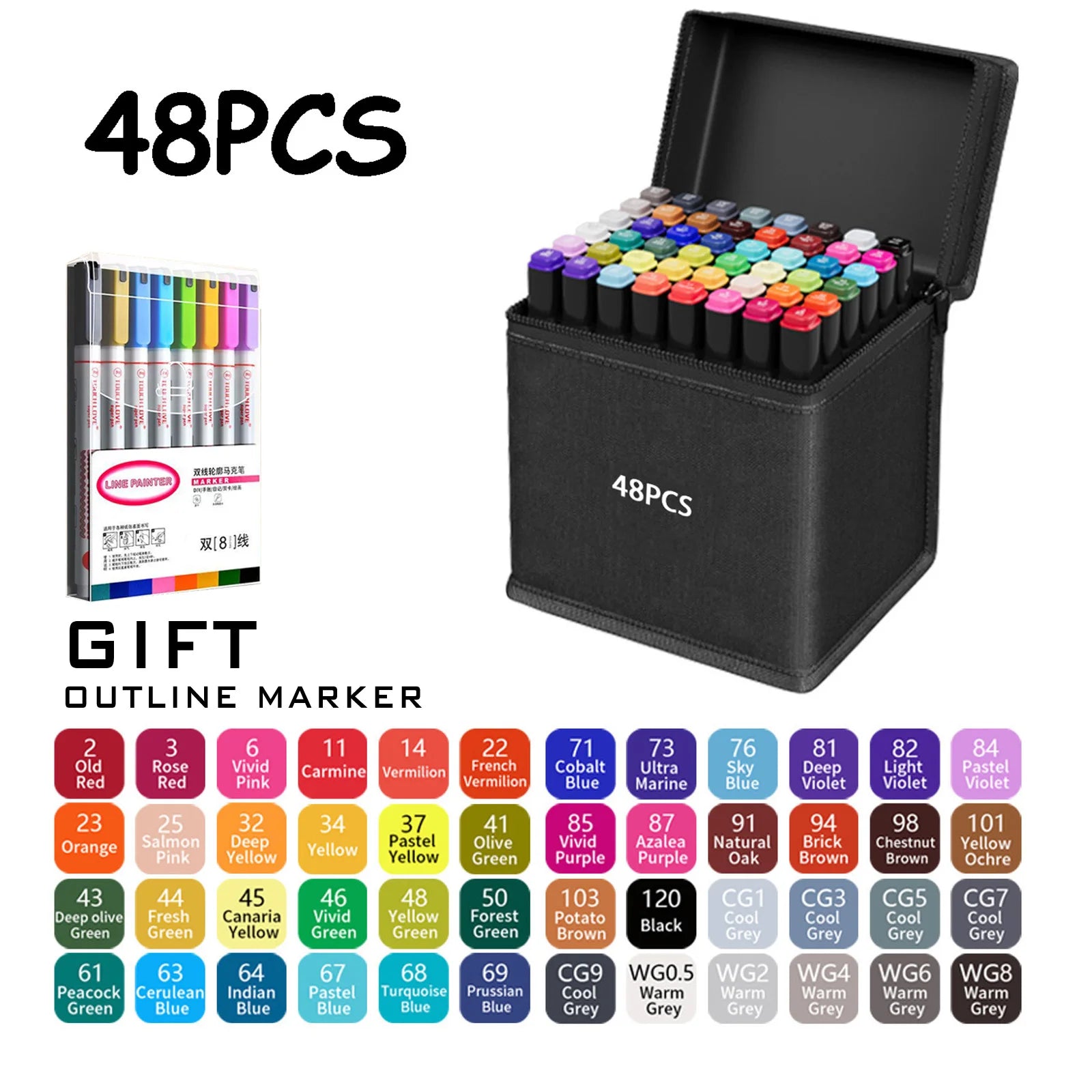 CowLost | product_id-120-color-double-tip-permanent-art-marker-set-for-drawing-design |24