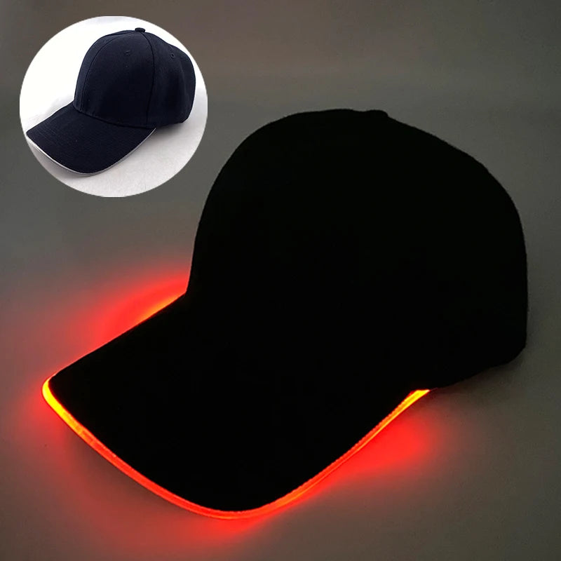 CowLost | fashion-led-glow-cap-outdoor-sport-sunshade-glowing-baseball-cap |24